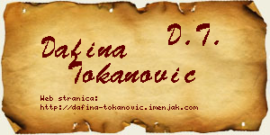 Dafina Tokanović vizit kartica